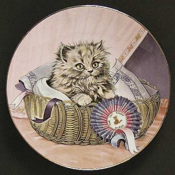 🐈 Royal Worcester Crown Ware, Kitten Classics Plate Collection - Picture 3 of 5